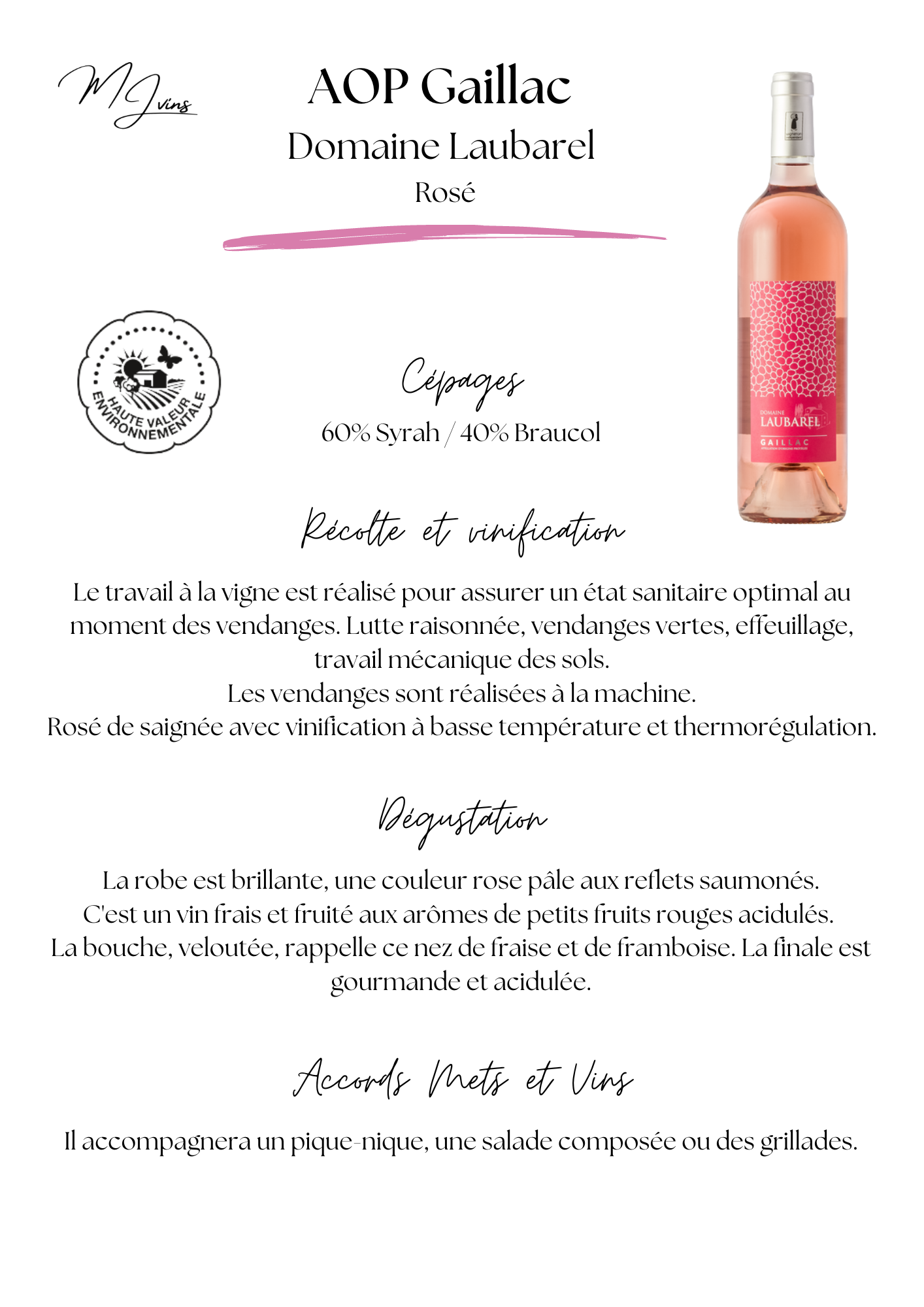 Domaine rosé