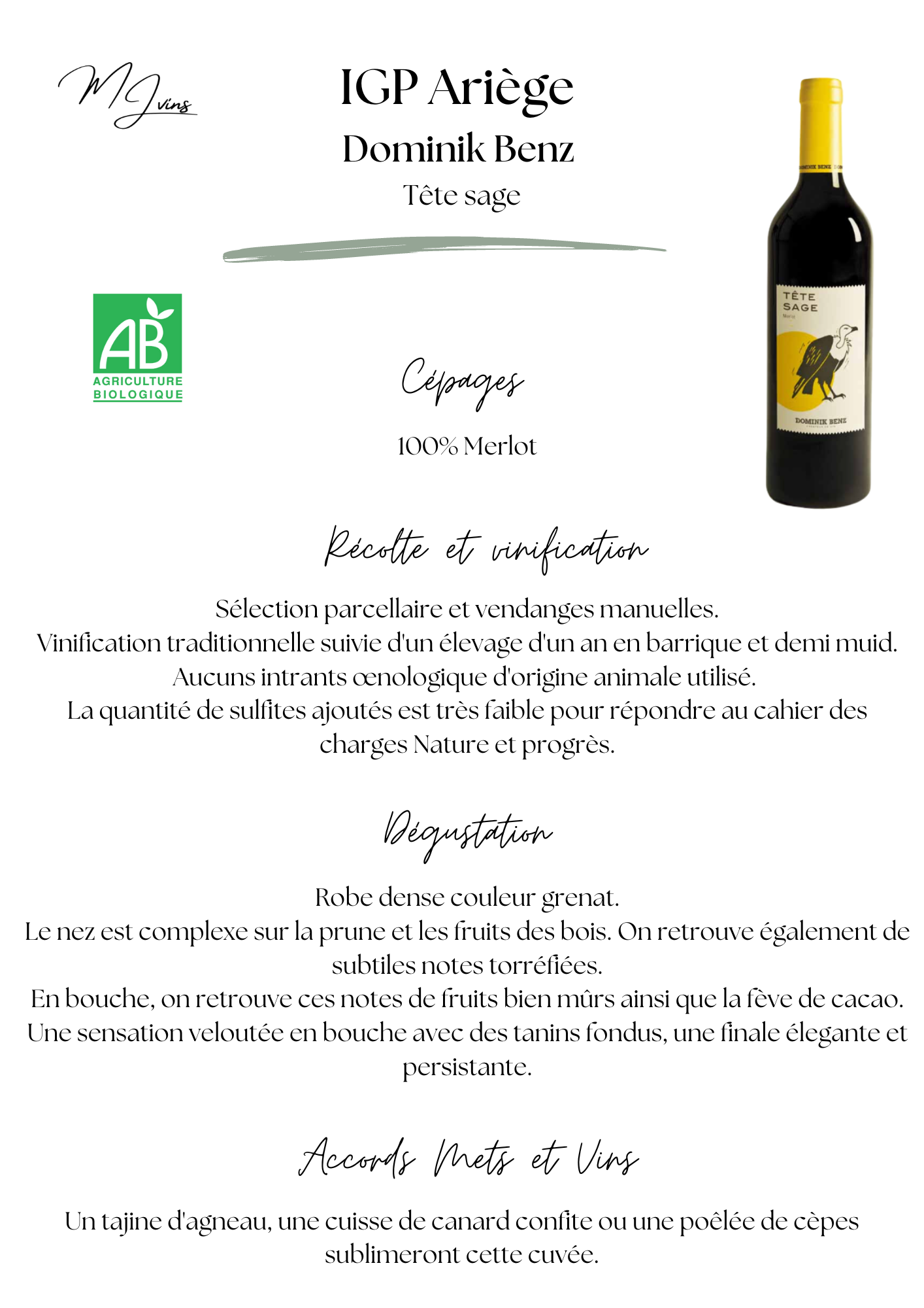 Tête Sage